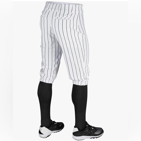 NWT CHAMPRO Boys' Youth Classic Pinstripe Baseball Knickers Pants Size large LG - Picture 2 of 7